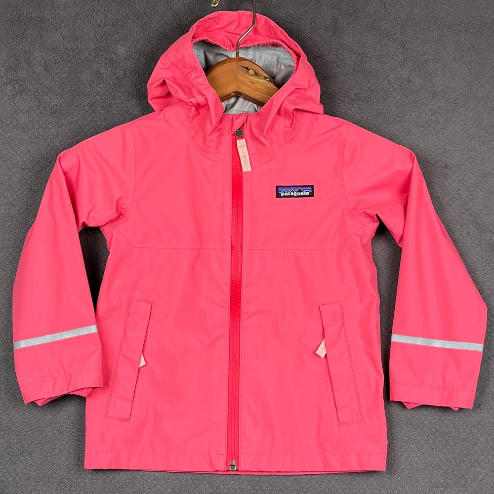 Patagonia Baby Torrentshell 3L Rain Jacket Girls 3T Range Pink Waterproof Hooded